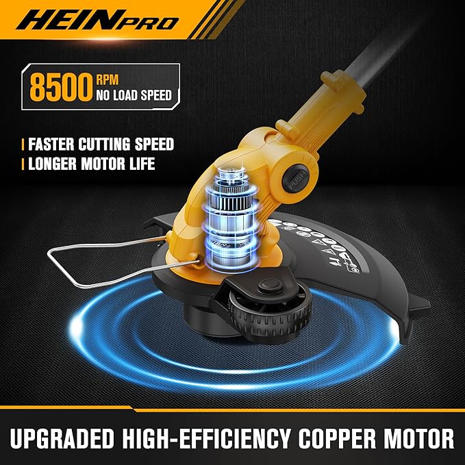 2-in-1 Cordless Leaf Blower and String Trimmer Combo Compatible with Dewalt 20V Battery, 500CFM/150MPH Electric Leaf Blower, 12-Inch Cordless Weed Wacker/Weed Eater/Grass Trimmer (Bare Tool)