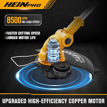 2-in-1 Cordless Leaf Blower and String Trimmer Combo Compatible with Dewalt 20V Battery, 500CFM/150MPH Electric Leaf Blower, 12-Inch Cordless Weed Wacker/Weed Eater/Grass Trimmer (Bare Tool)
