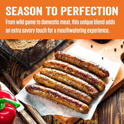 LEM Products Backwoods Breakfast Fresh Sausage Seasoning, 8.3 oz Packet | Pre-Measured Seasoning for Wild Game and Domestic Meat, Seasons Up to 25 Pounds of Meat for Homemade Patties and Sausages