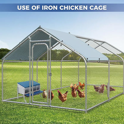 4-Compartment Metal Chicken Nesting Box with Stand – Heavy Duty Poultry Nest with Removable Tray & Waterproof Roof – Non-Slip Base, Wall Mountable for Backyard Coops & Farms (Blue)