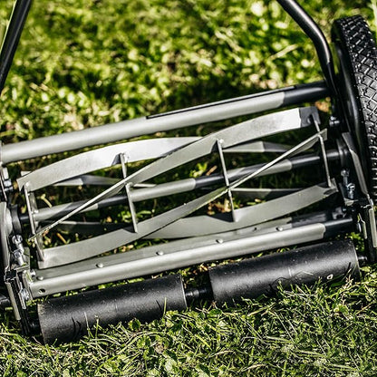 American Lawn Mower Company 1415-16 16-Inch 5-Blade Push Reel Lawn Mower, 5-Blade, Gray