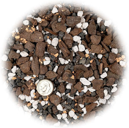 Premium Bonsai Soil All Purpose Fast Draining Mix - Pumice, Lava, Calcined Clay and Pine Bark Potting Pre Mixed Bonsai Plant Soil Mixture by GARDENERA- Made in USA - (2 Quart Bag)