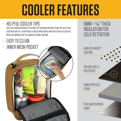 Carhartt Insulated Lunch Box Workwear Blue | For Men and Women, Fully Insulated Lunch Pale for Back to School and Everyday Use