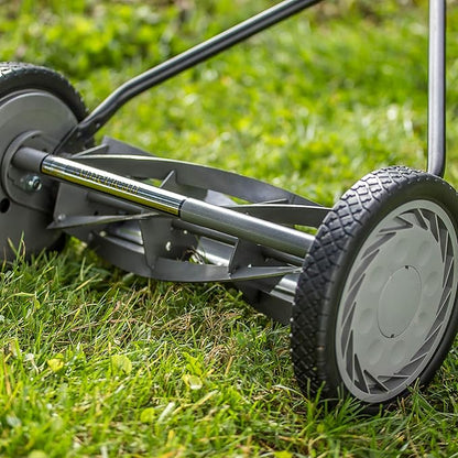 American Lawn Mower Company 1415-16 16-Inch 5-Blade Push Reel Lawn Mower, 5-Blade, Gray