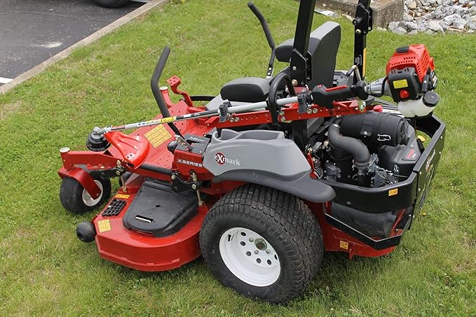 Jungle Jim’s ZTR-TR Zero Turn Mower Trimmer Holder – Adjustable Fit for 1"-2" Roll Bars – Quick Clamp Locking System