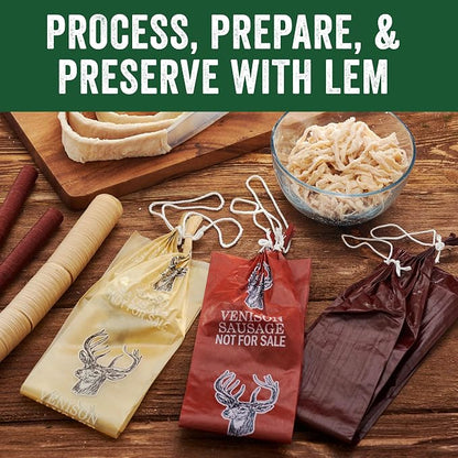 LEM Products Natural Sheep Casings, 19–21mm Edible Sausage Casings for Snack Sticks, Hot Dogs, Breakfast Sausage, Pepperoni, Salami, Homemade Sausages, Stuffs Approx. 15 lbs, 5.1 Ounce Package