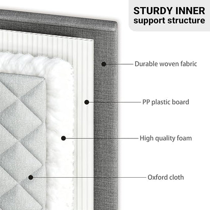 Wine Glass Storage Box with Dividers, Quilted Hard Shell Organizer for Stemware and Glassware Sets, Ideal for Storage and Moving Supplies, 1-Pack, Grey