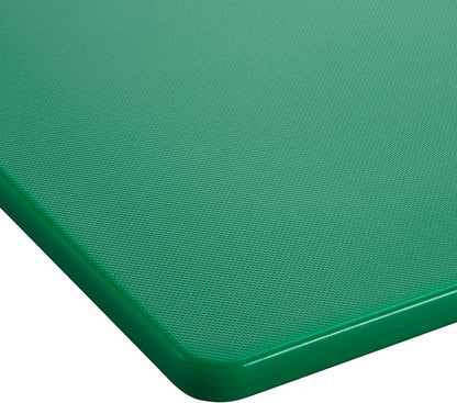 Winco 18" x 24" Green Heavy-Duty Plastic Cutting Board (Set of 6) | Dishwasher safe, Stain resistant, Minimizes dulling, Great for Charcuterie, Cheese, Appetizers and Buffet Displays